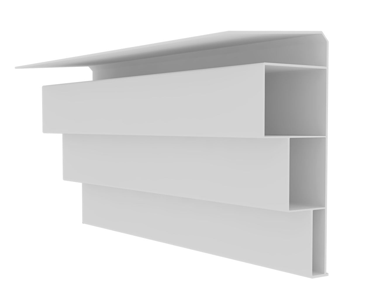 White Crown Molding Edge (8ft L) - (Pack of 2 units)